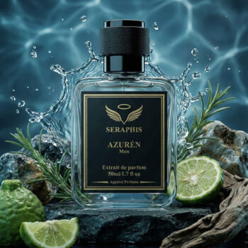 Seraphis Azuren fresh woody luxury perfume bottle