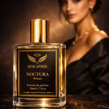 Seraphis Noctura gourmand luxury perfume bottle